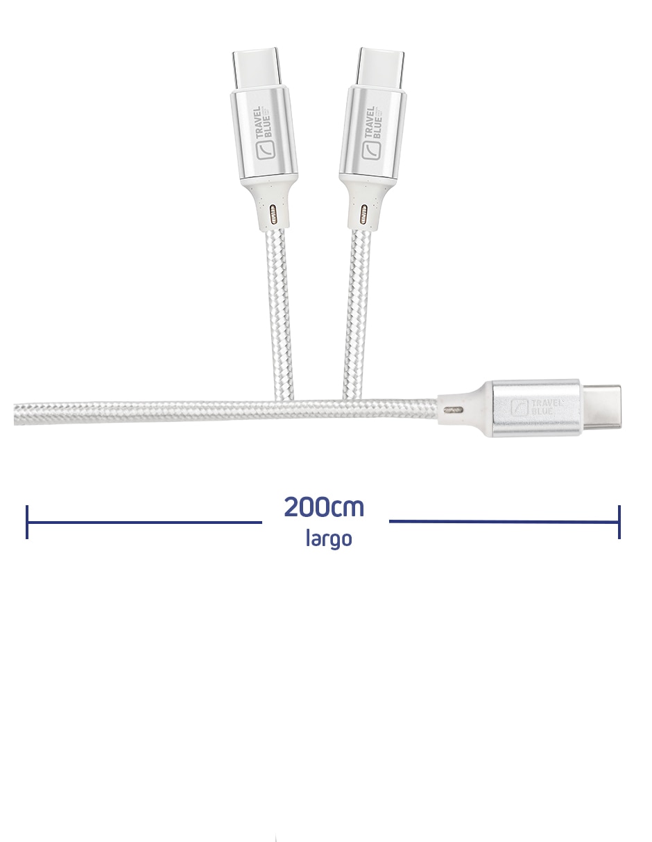 Cable Lightning micro USB tipo USB C de 1m 6