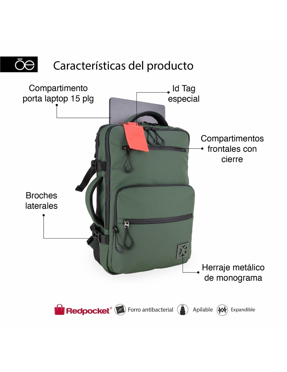 Mochila con portalaptop Alaxia unisex 2