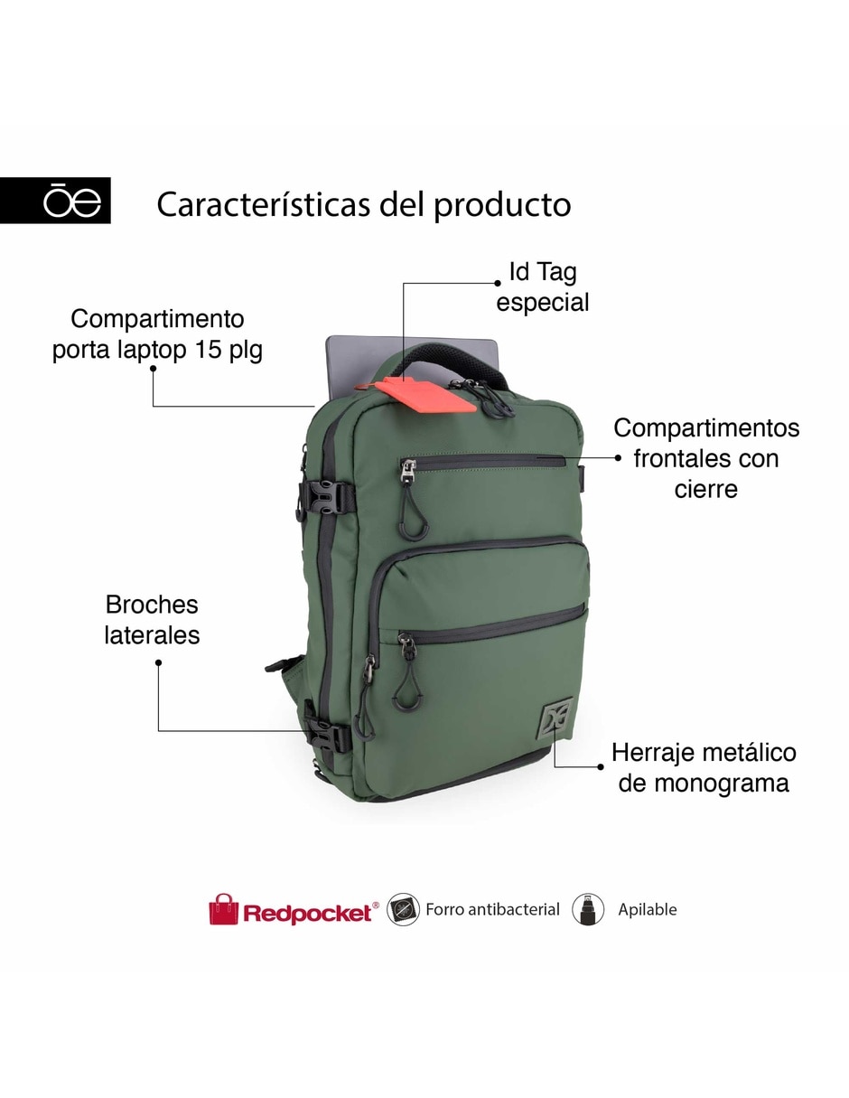 Mochila con portalaptop Alaxia unisex 9