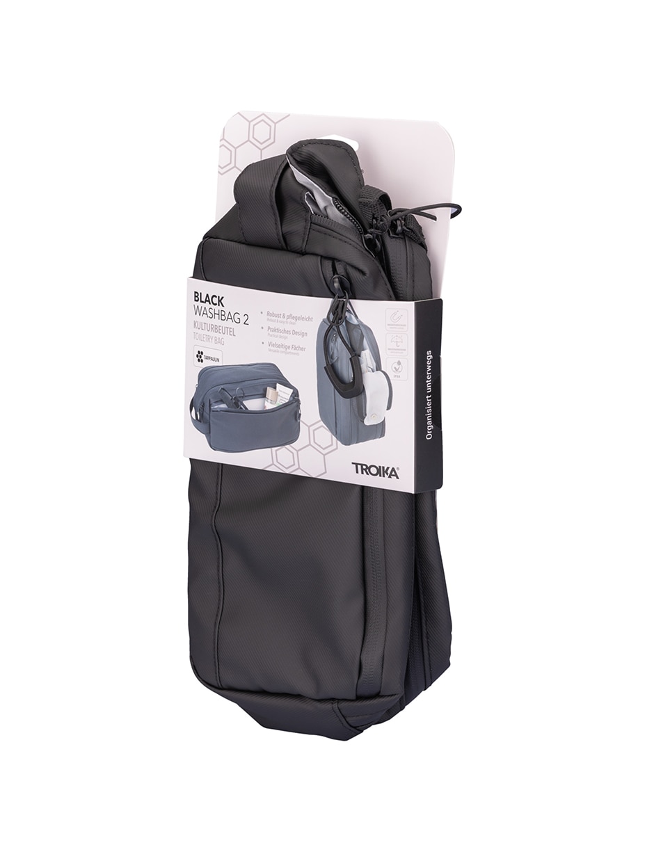 Neceser de viaje Black washbag 2 impermeable de lona para hombre 3