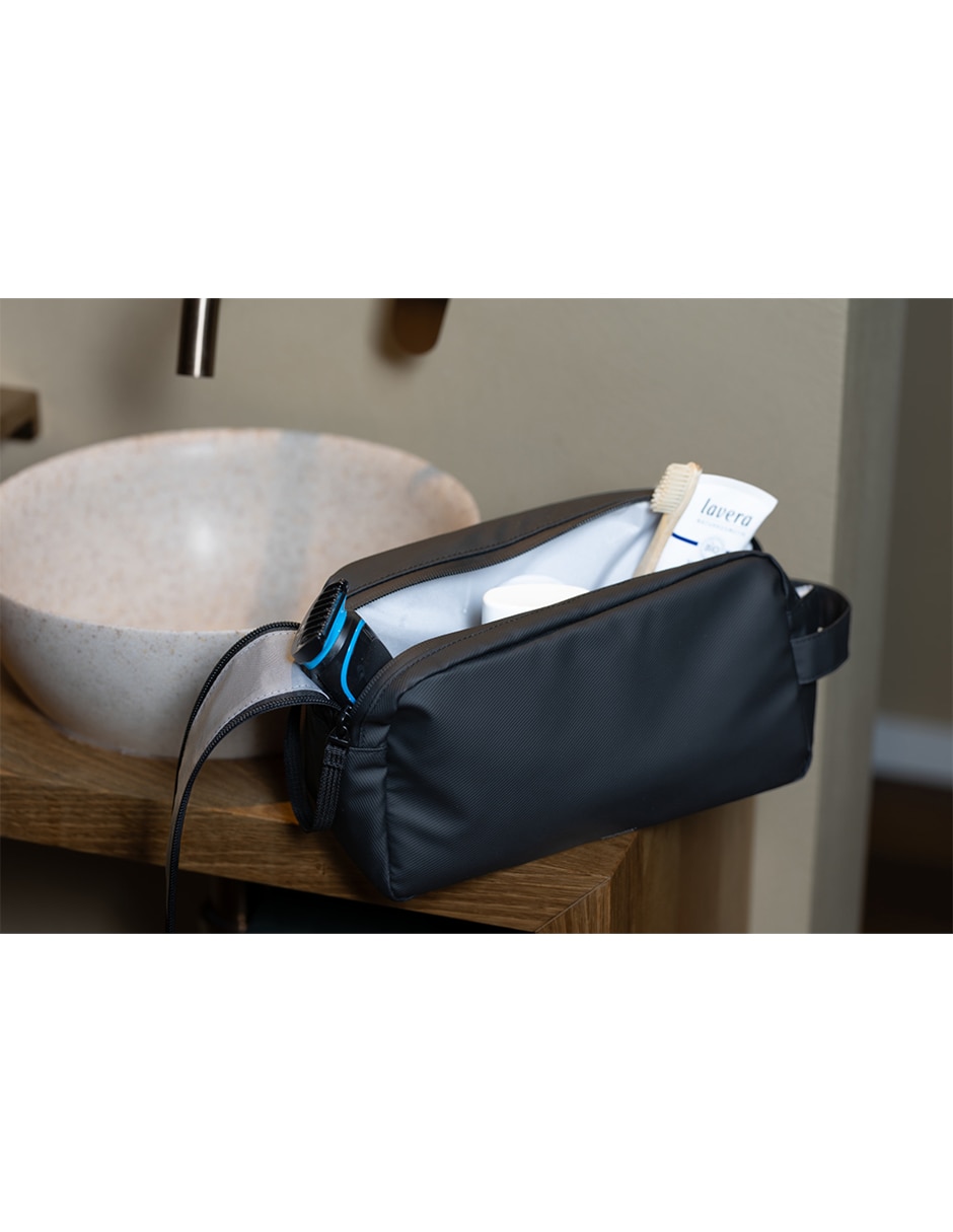 Neceser de viaje Black washbag 2 impermeable de lona para hombre 6