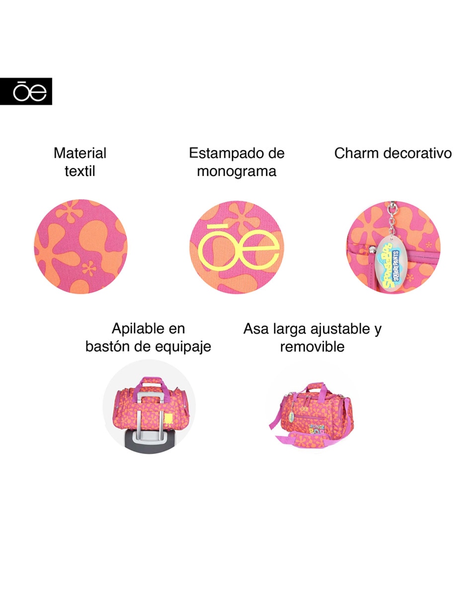 Bolsa duffel Proyecto Bob Esponja de poliéster unisex