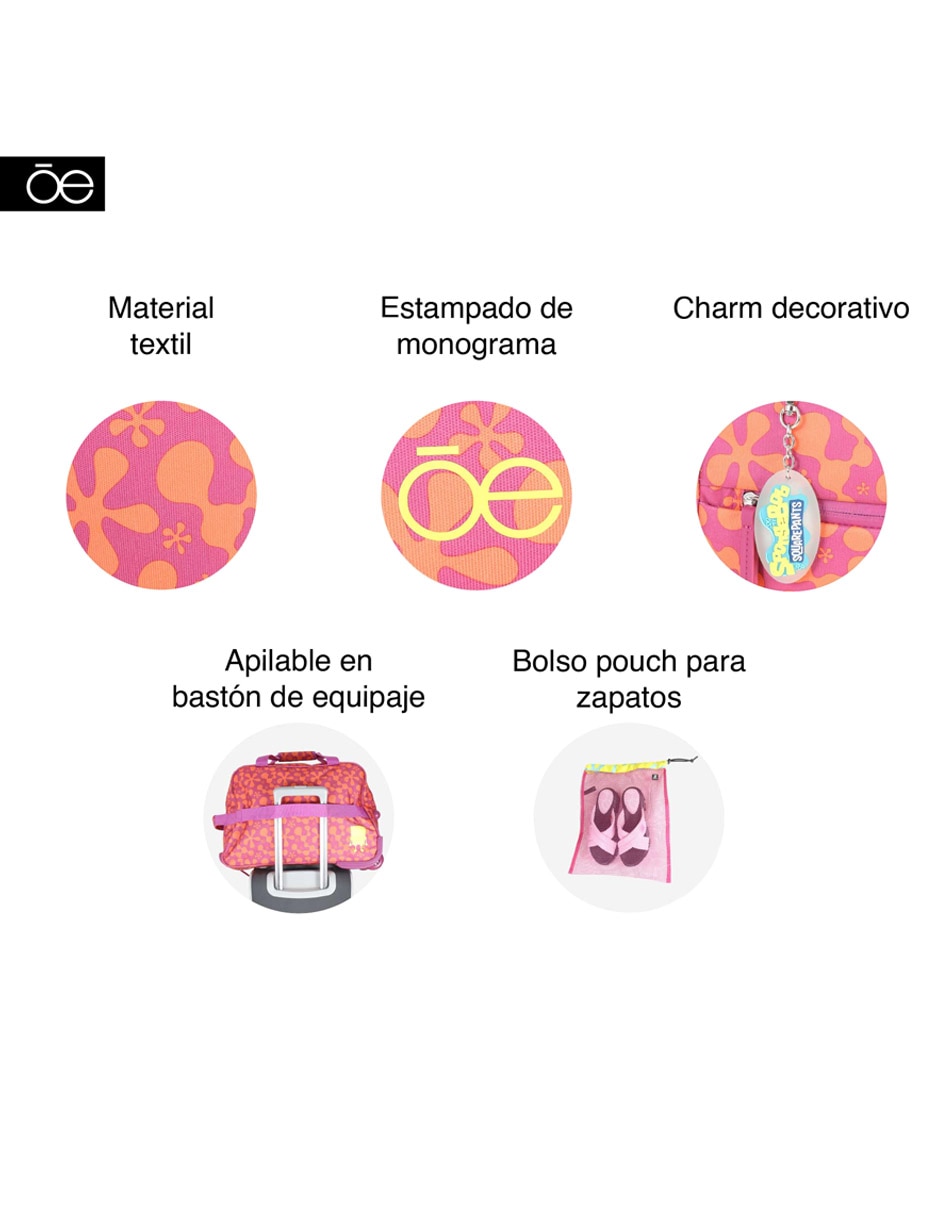 Bolsa duffel de poliéster para mujer 9