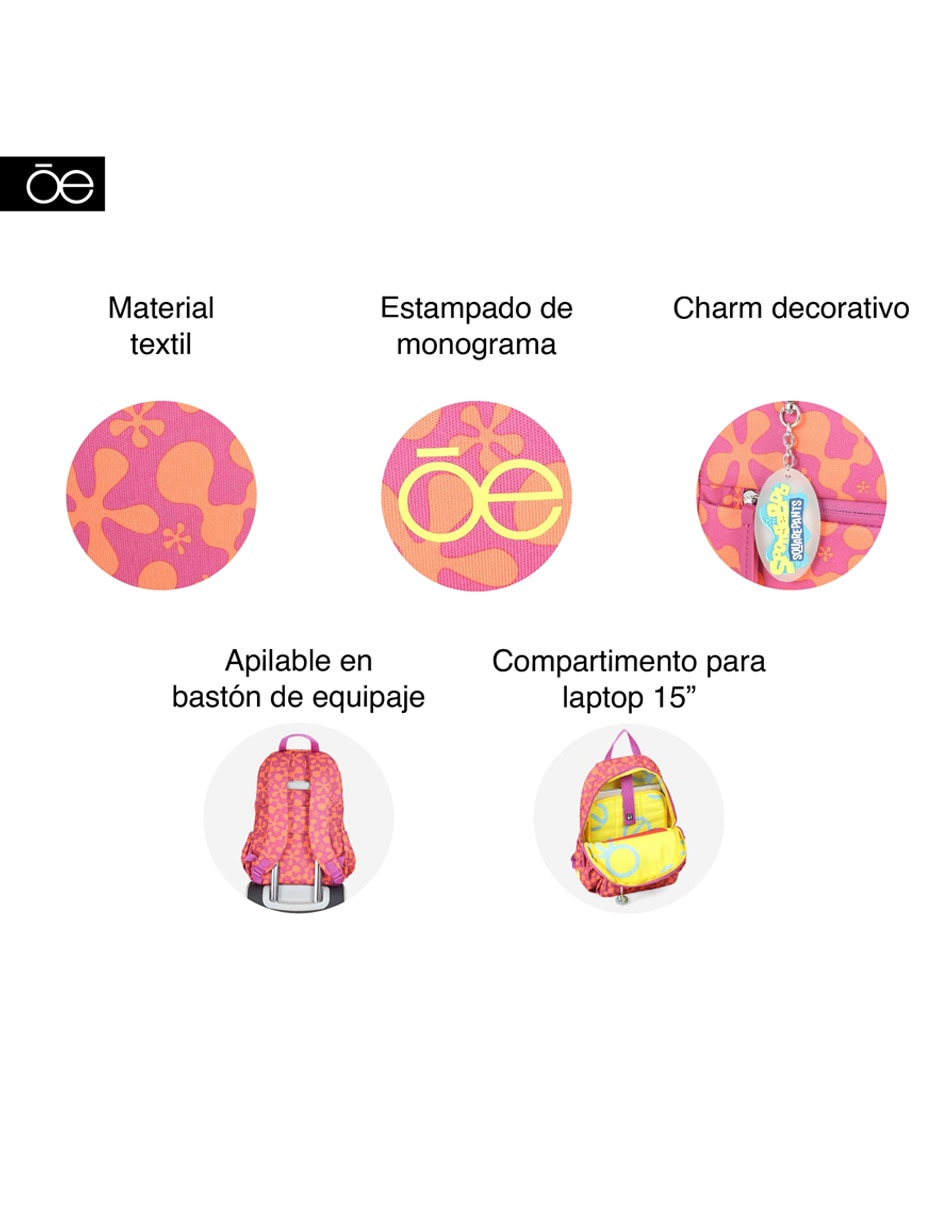 Mochila casual Bob Esponja para mujer 12