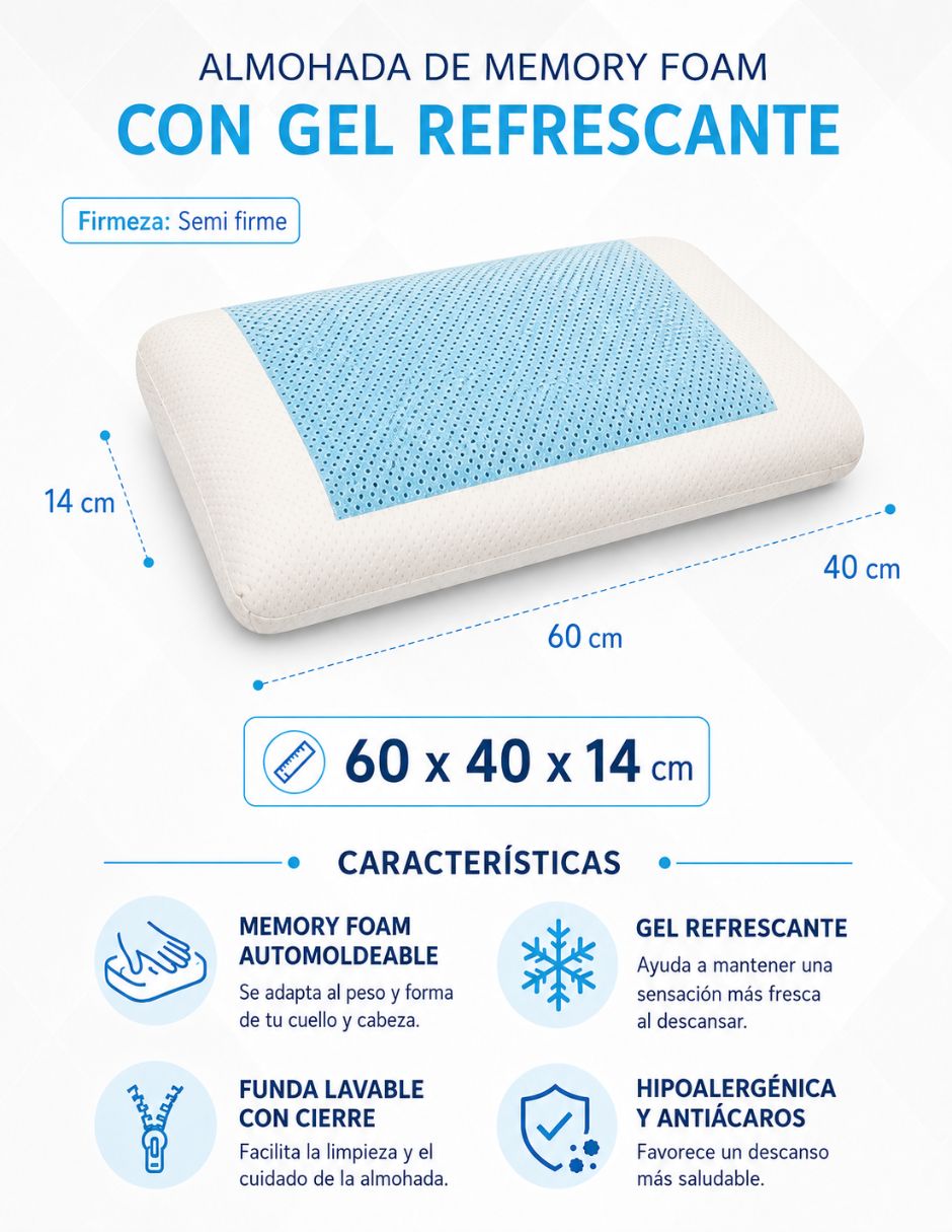 Almohada Paradise firmeza media