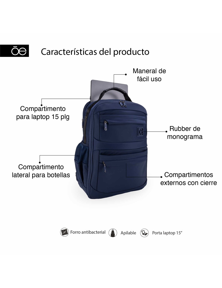 Mochila con portalaptop diroil unisex 2