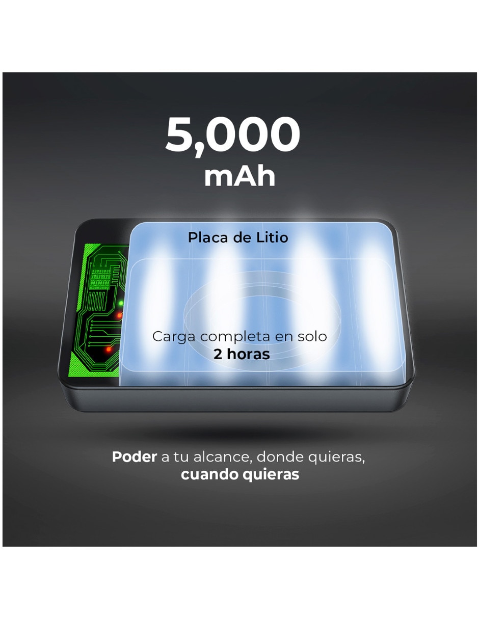 Batería portátil 5000 mah 3