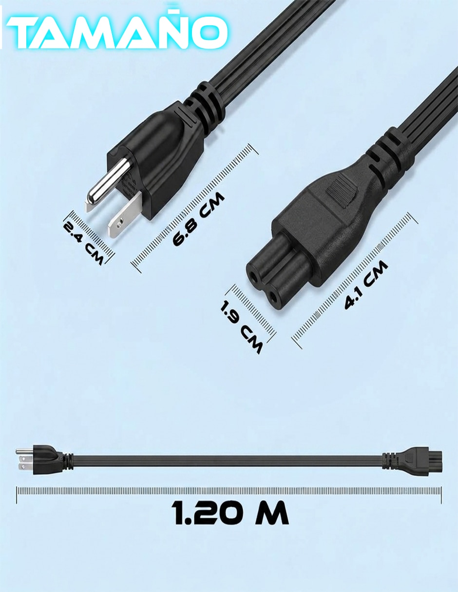 Cable cargador a tipo iec de 1.5 m 2
