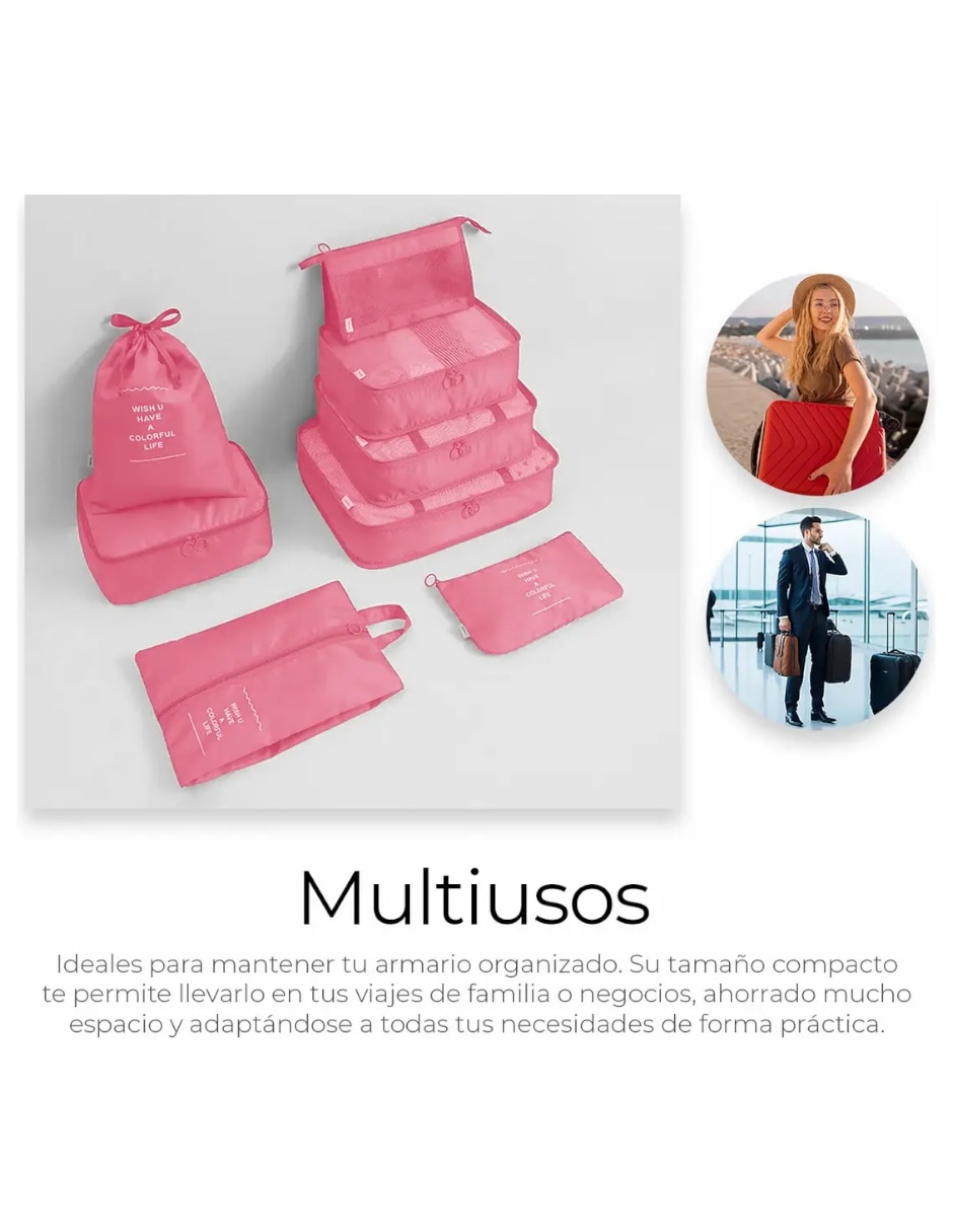 Set bolsa organizadora viaje