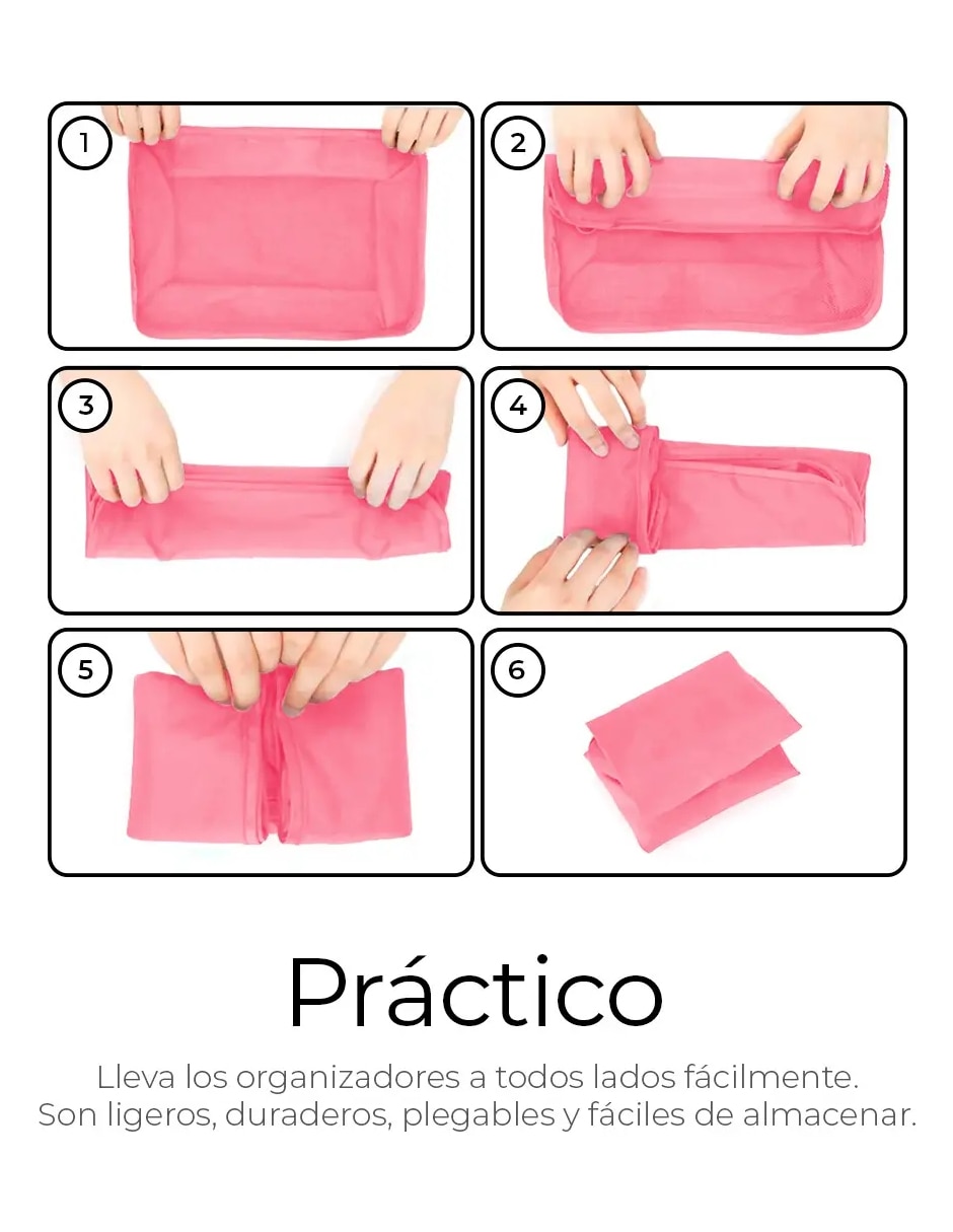 Set bolsa organizadora viaje