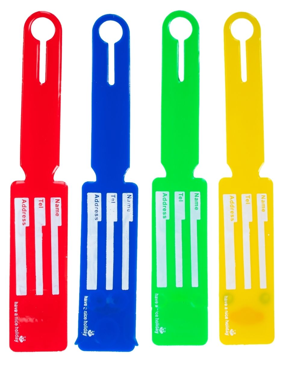Set de identificadores forma rectangular de silicón 4