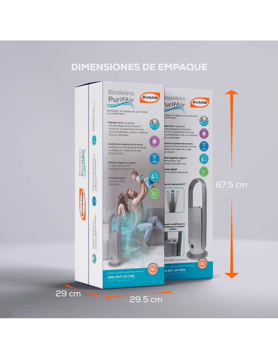 Ventilador sobrepuesto No velocidades 6