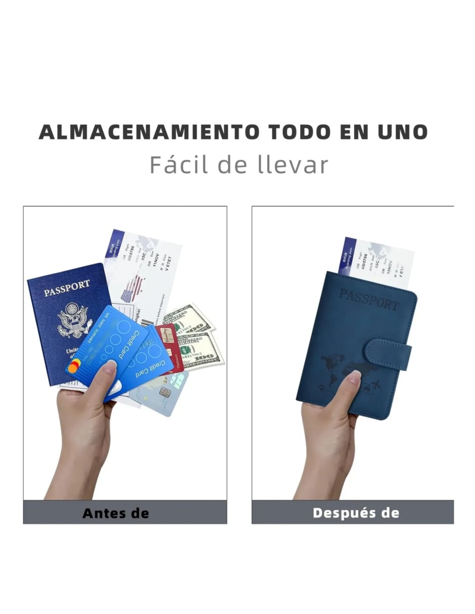 Porta pasaporte de Nylon 3