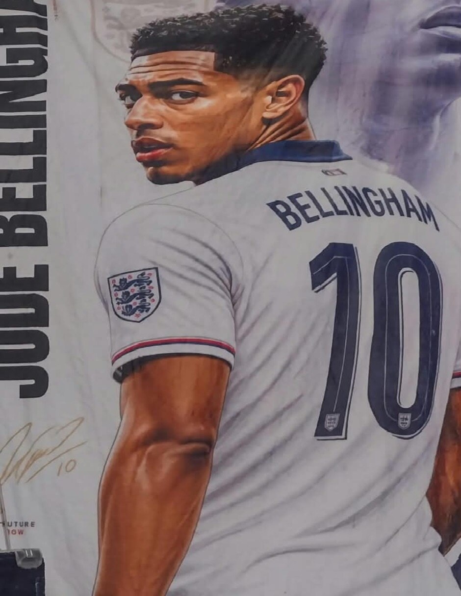 Cobija de tejido suave jude bellingham