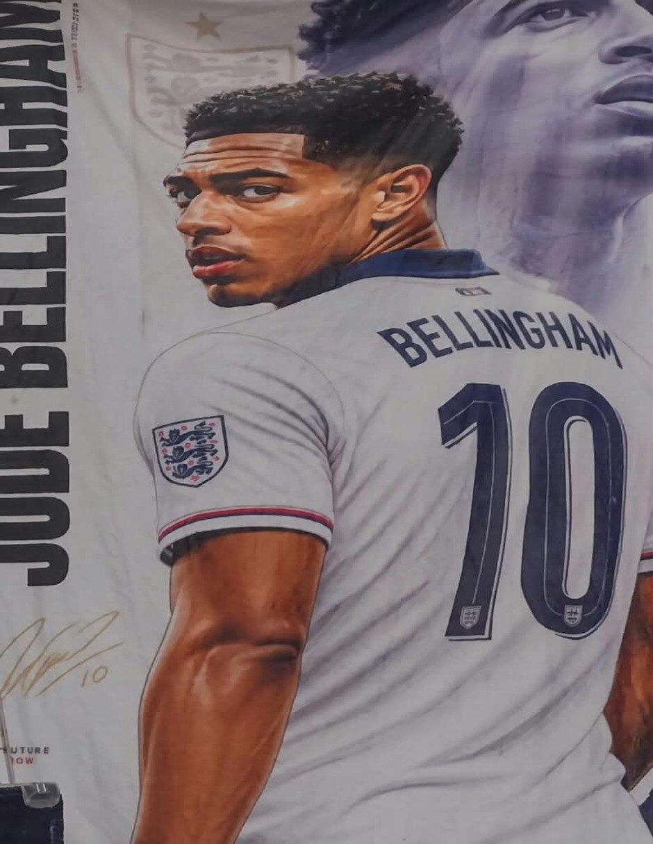 Cobija de tejido suave jude bellingham 2