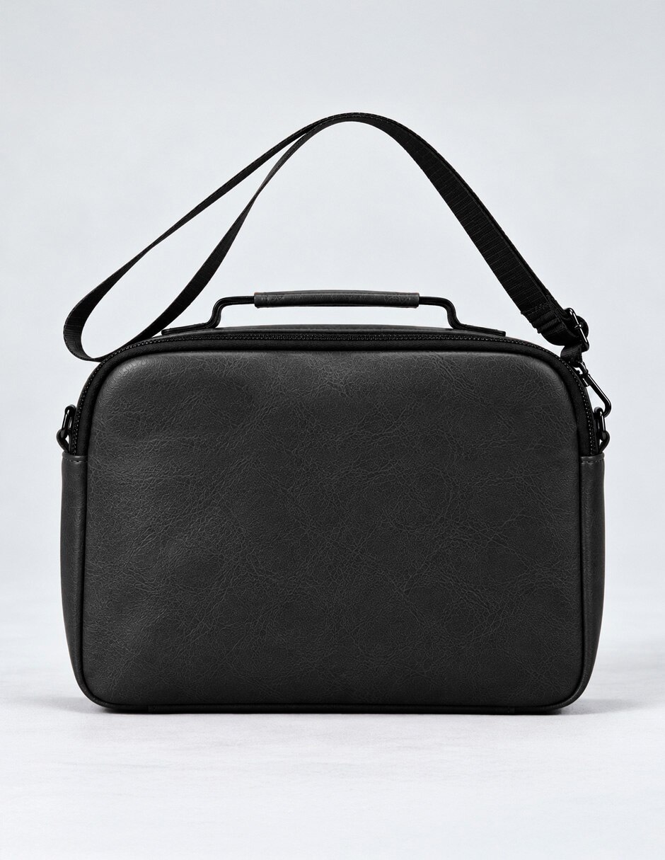 Bolsa bandolera lisa de punto unisex 2