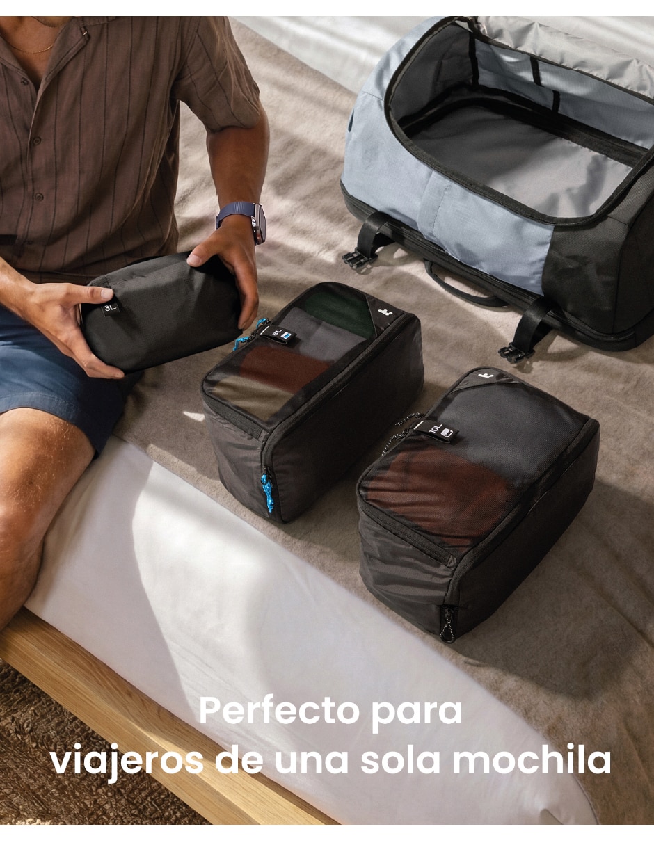 Set bolsa organizadora viaje impermeable 3 cierre 6