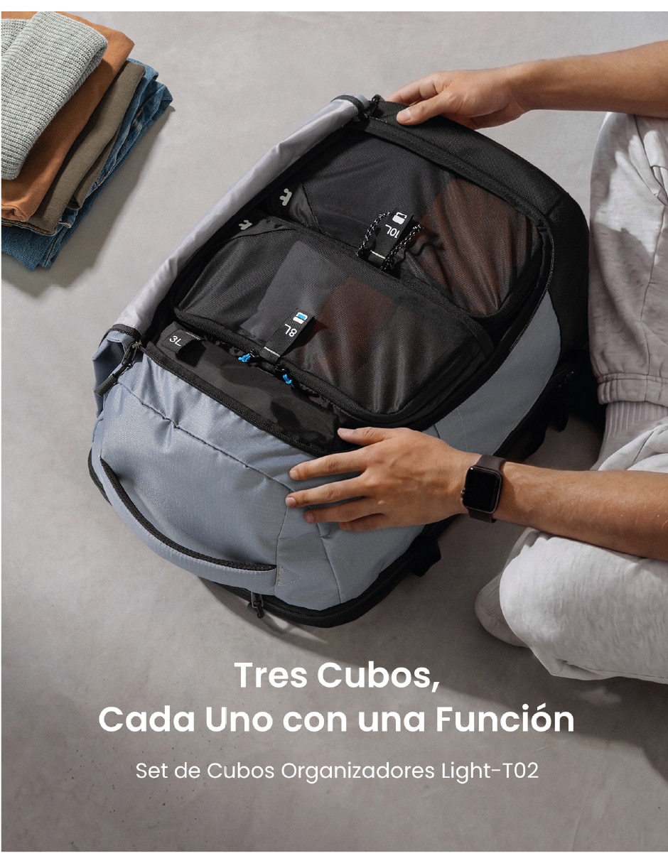 Set bolsa organizadora viaje impermeable 3 cierre 7